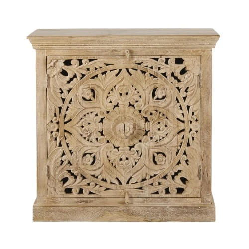 Maisons Du Monde Buffet 2 Portes En Bois De Manguier Massif Sculpté 1 Maisons Du Monde Buffet 2 Portes En Bois De Manguier Massif Sculpté