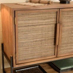MACABANE Buffet 2 Portes En Bois De Teck Recyclé -Boutique Maisons du Monde buffet 2 portes en bois de teck recycle 2