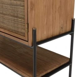 MACABANE Buffet 2 Portes En Bois De Teck Recyclé -Boutique Maisons du Monde buffet 2 portes en bois de teck recycle 5