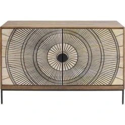 Kare Design Buffet 2 Portes En Manguier Massif
