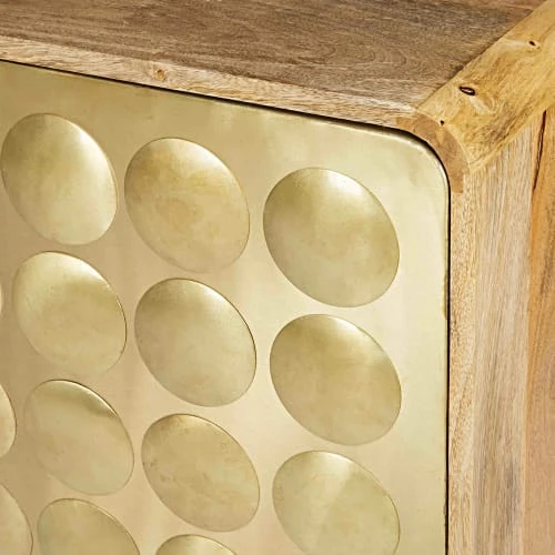 Maisons Du Monde Buffet 2 Portes En Métal Effet Doré 4 Maisons Du Monde Buffet 2 Portes En Métal Effet Doré – Image 4