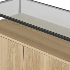 Maisons Du Monde Buffet 2 Portes En Verre Et Métal Noir -Boutique Maisons du Monde buffet 2 portes en verre et metal noir 1000 9 28 216385 3