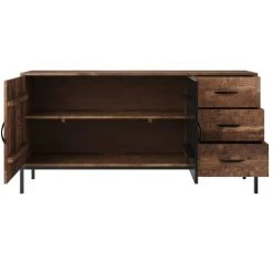 Rendez Vous Déco Buffet 2 Portes Et 3 Tiroirs En Bois De Manguier Et Métal -Boutique Maisons du Monde buffet 2 portes et 3 tiroirs en bois de manguier et metal 4