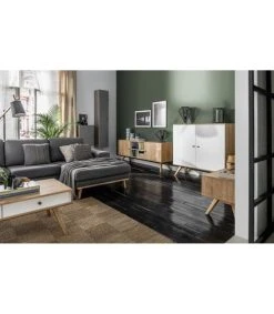 CALICOSY Buffet 2 Portes Et 6 étagères Intérieures L120 Cm - Blanc -Boutique Maisons du Monde buffet 2 portes et 6 etageres interieures l120 cm blanc 3