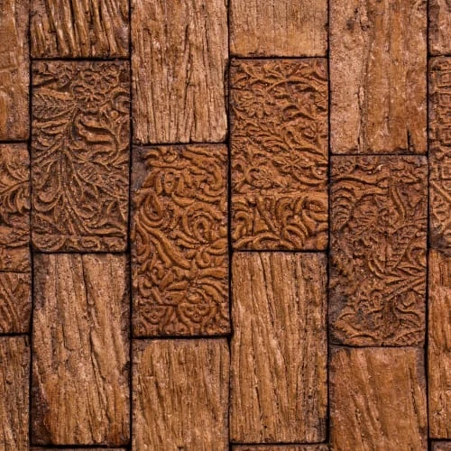 Dutchbone Buffet 2 Portes Sculptées En Bois Foncé Métal 6 Dutchbone Buffet 2 Portes Sculptées En Bois Foncé Métal – Image 6