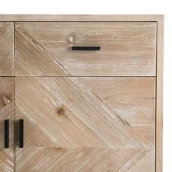 MACABANE Buffet 2 Tiroirs 2 Portes Beige Pieds En Sapin Noir 8 MACABANE Buffet 2 Tiroirs 2 Portes Beige Pieds En Sapin Noir -Boutique Maisons du Monde buffet 2 tiroirs 2 portes beige pieds en sapin noir 2