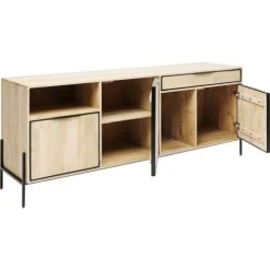 Kare Design Buffet 3 Portes 1 Tiroirs En Manguier Massif -Boutique Maisons du Monde buffet 3 portes 1 tiroirs en manguier massif 2