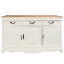 Maisons Du Monde Buffet 3 Portes 3 Tiroirs Crème