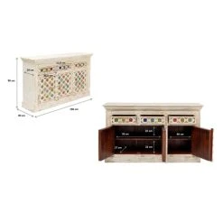 Kare Design Buffet 3 Portes 3 Tiroirs En Manguier Massif Mosaïques 9 Kare Design Buffet 3 Portes 3 Tiroirs En Manguier Massif Mosaïques -Boutique Maisons du Monde buffet 3 portes 3 tiroirs en manguier massif mosaiques 4