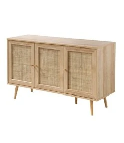 Fornord Buffet 3 Portes Avec Cannage Rotin Et Décor Bois L120cm 9 Fornord Buffet 3 Portes Avec Cannage Rotin Et Décor Bois L120cm -Boutique Maisons du Monde buffet 3 portes avec cannage rotin et decor bois l120cm 3