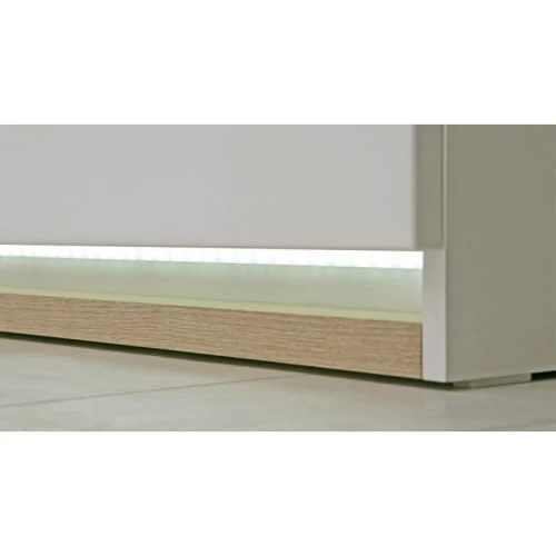 Meubletmoi Buffet 3 Portes Blanc Laqué Et Décor Chêne Naturel 6 Meubletmoi Buffet 3 Portes Blanc Laqué Et Décor Chêne Naturel – Image 6