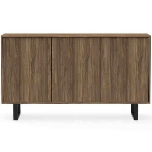 HOMIFAB Buffet 3 Portes Effet Noyer 140 Cm 1 HOMIFAB Buffet 3 Portes Effet Noyer 140 Cm