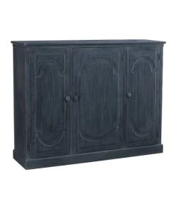 Signature Buffet 3 Portes En Bois L160 X H123cm - Gris -Boutique Maisons du Monde buffet 3 portes en bois l160 x h123cm gris 2