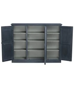 Signature Buffet 3 Portes En Bois L160 X H123cm - Gris -Boutique Maisons du Monde buffet 3 portes en bois l160 x h123cm gris 4