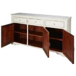 Maisons Du Monde Buffet 3 Portes En Manguier Blanchi -Boutique Maisons du Monde buffet 3 portes en manguier blanchi 1000 10 11 165692 3