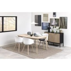 TOILINUX Buffet 3 Portes En Mdf Et Métal Noir 9 TOILINUX Buffet 3 Portes En Mdf Et Métal Noir -Boutique Maisons du Monde buffet 3 portes en mdf et metal noir 4