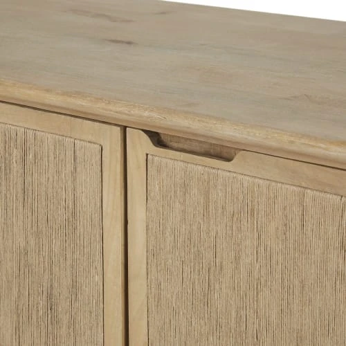 Maisons Du Monde Buffet 3 Portes En Sisal 3 Maisons Du Monde Buffet 3 Portes En Sisal – Image 3