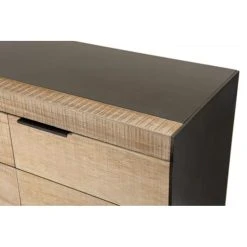 MACABANE Buffet 3 Tiroirs 1 Porte Bois Sapin Et Pieds Métal 11 MACABANE Buffet 3 Tiroirs 1 Porte Bois Sapin Et Pieds Métal -Boutique Maisons du Monde buffet 3 tiroirs 1 porte bois sapin et pieds metal 5