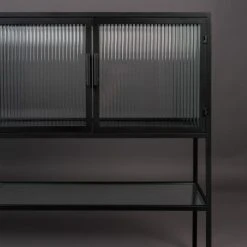 Dutchbone Buffet 4 Portes 1 étagère En Métal Et Verre Trempé Noir 10 Dutchbone Buffet 4 Portes 1 étagère En Métal Et Verre Trempé Noir -Boutique Maisons du Monde buffet 4 portes 1 etagere en metal et verre trempe noir 4