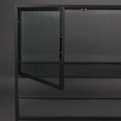 Dutchbone Buffet 4 Portes 1 étagère En Métal Et Verre Trempé Noir 11 Dutchbone Buffet 4 Portes 1 étagère En Métal Et Verre Trempé Noir -Boutique Maisons du Monde buffet 4 portes 1 etagere en metal et verre trempe noir 5