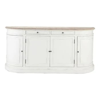 Maisons Du Monde Buffet 4 Portes 2 Tiroirs En Pin Recyclé Noir 5 Maisons Du Monde Buffet 4 Portes 2 Tiroirs En Pin Recyclé Noir – Image 5