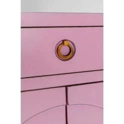Kare Design Buffet 4 Portes 2 Tiroirs En Peuplier Rose -Boutique Maisons du Monde buffet 4 portes 2 tiroirs en peuplier rose 2