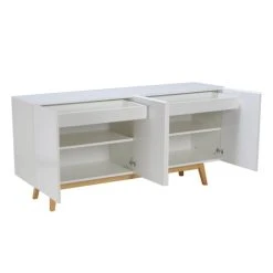 Weber Industries Buffet 4 Portes 2 Tiroirs Intérieurs Blanc 5 Weber Industries Buffet 4 Portes 2 Tiroirs Intérieurs Blanc -Boutique Maisons du Monde buffet 4 portes 2 tiroirs interieurs blanc 2