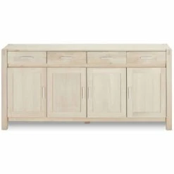 Furnhouse Buffet 4 Portes 4 Tiroirs En Chêne Massif Clair -Boutique Maisons du Monde buffet 4 portes 4 tiroirs en chene massif clair 4