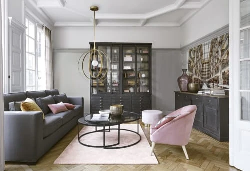 Maisons Du Monde Buffet 4 Portes 4 Tiroirs En Pin Recyclé Gris Anthracite 5 Maisons Du Monde Buffet 4 Portes 4 Tiroirs En Pin Recyclé Gris Anthracite – Image 5