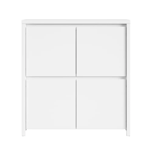 Petits Meubles Buffet 4 Portes Blanc 3 Petits Meubles Buffet 4 Portes Blanc – Image 3