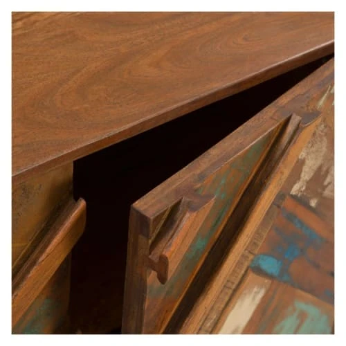 Rendez Vous Déco Buffet 4 Portes En Bois D'acacia Et Bois Recyclé 5 Rendez Vous Déco Buffet 4 Portes En Bois D'acacia Et Bois Recyclé – Image 5