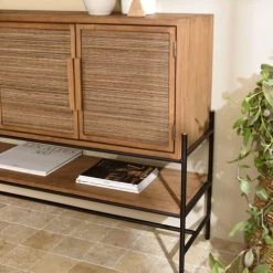 MACABANE Buffet 4 Portes En Bois De Teck Recyclé 8 MACABANE Buffet 4 Portes En Bois De Teck Recyclé -Boutique Maisons du Monde buffet 4 portes en bois de teck recycle 2