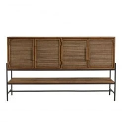 MACABANE Buffet 4 Portes En Bois De Teck Recyclé 10 MACABANE Buffet 4 Portes En Bois De Teck Recyclé -Boutique Maisons du Monde buffet 4 portes en bois de teck recycle 4