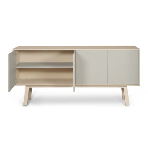 MON PETIT MEUBLE FRANCAIS Buffet 4 Portes En Frêne 180 Cm, Hauteur 94 Cm 5 MON PETIT MEUBLE FRANCAIS Buffet 4 Portes En Frêne 180 Cm, Hauteur 94 Cm – Image 5
