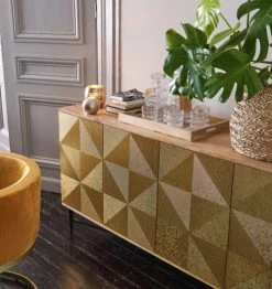 Maisons Du Monde Buffet 4 Portes En Manguier Massif Et Métal Martelé Doré 10 Maisons Du Monde Buffet 4 Portes En Manguier Massif Et Métal Martelé Doré -Boutique Maisons du Monde buffet 4 portes en manguier massif et metal martele dore 1000 11 27 199574 6