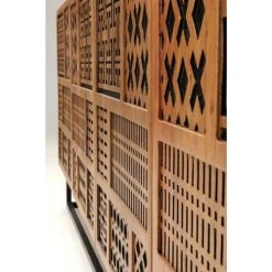 Alternative view of Kare Design Buffet 4 Portes En Manguier Massif Sculpté