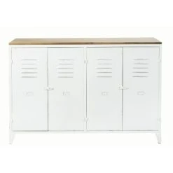 Maisons Du Monde Buffet 4 Portes En Métal Et Sapin