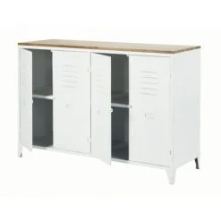 Maisons Du Monde Buffet 4 Portes En Métal Et Sapin -Boutique Maisons du Monde buffet 4 portes en metal et sapin 1000 6 10 185986 3