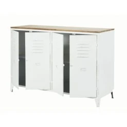 Maisons Du Monde Buffet 4 Portes En Métal Et Sapin -Boutique Maisons du Monde buffet 4 portes en metal et sapin 1000 6 10 185986 4