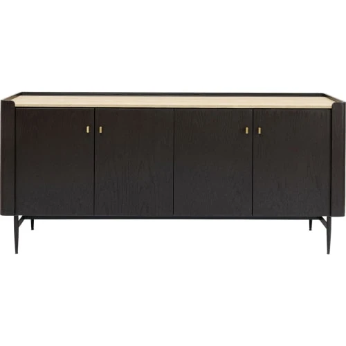 Kare Design Buffet 4 Portes En Peuplier Et Chêne Brun 1 Kare Design Buffet 4 Portes En Peuplier Et Chêne Brun