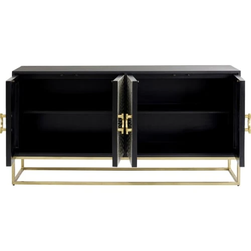 Kare Design Buffet 4 Portes Noir Et Blanc Illusion D'optique 5 Kare Design Buffet 4 Portes Noir Et Blanc Illusion D'optique – Image 5
