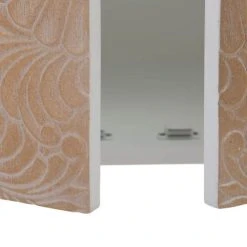 Altobuy Buffet 4 Portes Pin Massif Marron Et Blanc -Boutique Maisons du Monde buffet 4 portes pin massif marron et blanc 5
