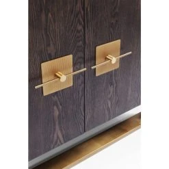 Kare Design Buffet 4 Portes Rétro Marron Et Acier Doré 9 Kare Design Buffet 4 Portes Rétro Marron Et Acier Doré -Boutique Maisons du Monde buffet 4 portes retro marron et acier dore 4