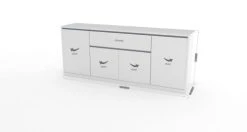 Dmora Buffet à 4 Portes Effet Bois Blanc Brillant 7 Dmora Buffet à 4 Portes Effet Bois Blanc Brillant -Boutique Maisons du Monde buffet a 4 portes effet bois blanc brillant 3
