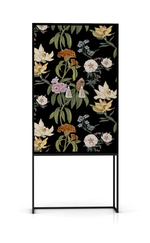 RNT By Really Nice Things Buffet Armoire 2 Portes En Pin Massif Imprimé Floral Fond Noir 1 RNT By Really Nice Things Buffet Armoire 2 Portes En Pin Massif Imprimé Floral Fond Noir