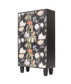RNT By Really Nice Things Buffet Armoire En Pin Massif Imprimé Floral Sur Fond Noir 8 RNT By Really Nice Things Buffet Armoire En Pin Massif Imprimé Floral Sur Fond Noir -Boutique Maisons du Monde buffet armoire en pin massif imprime floral sur fond noir 6