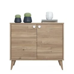 Dmora Buffet Avec 2 Portes Effet Bois Chêne 8 Dmora Buffet Avec 2 Portes Effet Bois Chêne -Boutique Maisons du Monde buffet avec 2 portes effet bois chene 2