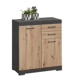 CALICOSY Buffet Avec 2 Portes Et 2 Tiroirs L80cm - Marron 9 CALICOSY Buffet Avec 2 Portes Et 2 Tiroirs L80cm - Marron -Boutique Maisons du Monde buffet avec 2 portes et 2 tiroirs l80cm marron 3