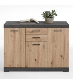 CALICOSY Buffet Avec 3 Portes Et 2 Tiroirs L120cm - Marron 8 CALICOSY Buffet Avec 3 Portes Et 2 Tiroirs L120cm - Marron -Boutique Maisons du Monde buffet avec 3 portes et 2 tiroirs l120cm marron 2