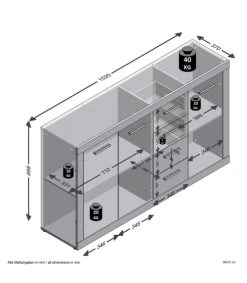 CALICOSY Buffet Avec 3 Portes Et 4 Tiroirs L152 Cm - Gris Béton 7 CALICOSY Buffet Avec 3 Portes Et 4 Tiroirs L152 Cm - Gris Béton -Boutique Maisons du Monde buffet avec 3 portes et 4 tiroirs l152 cm gris beton 3